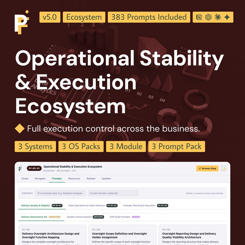 Operational Stability Prompts for Full Business Execution and Control