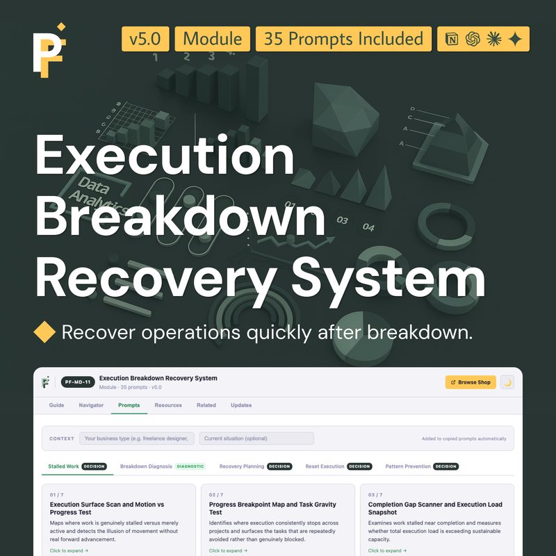 Execution Recovery Prompts for Operational Reset and Resilience
