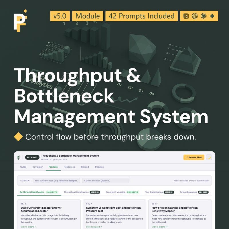 Throughput and Bottleneck Prompts for Flow Control and Capacity