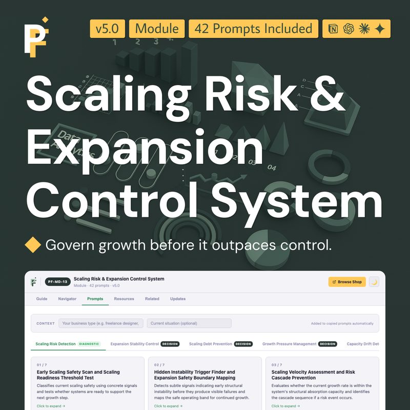 Scaling Risk and Expansion Prompts for Controlled Growth Governance