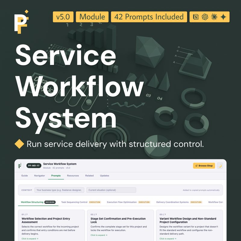 Workflow Management Prompts for Structured Client Execution Control