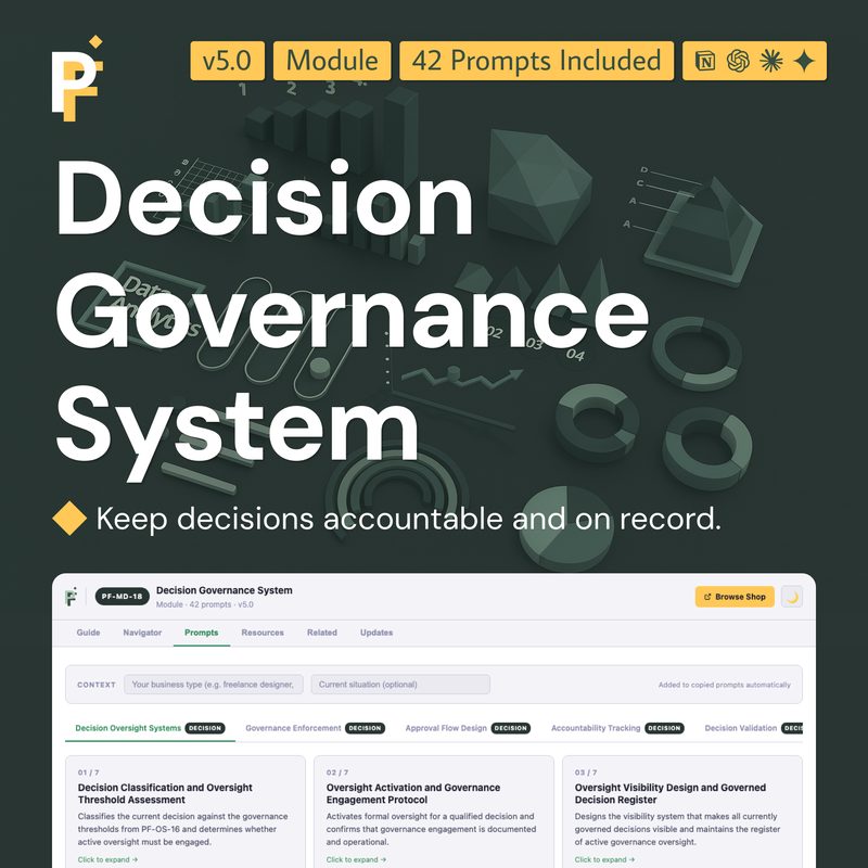 Governance Architecture Prompts for Authority Clarity and Oversight