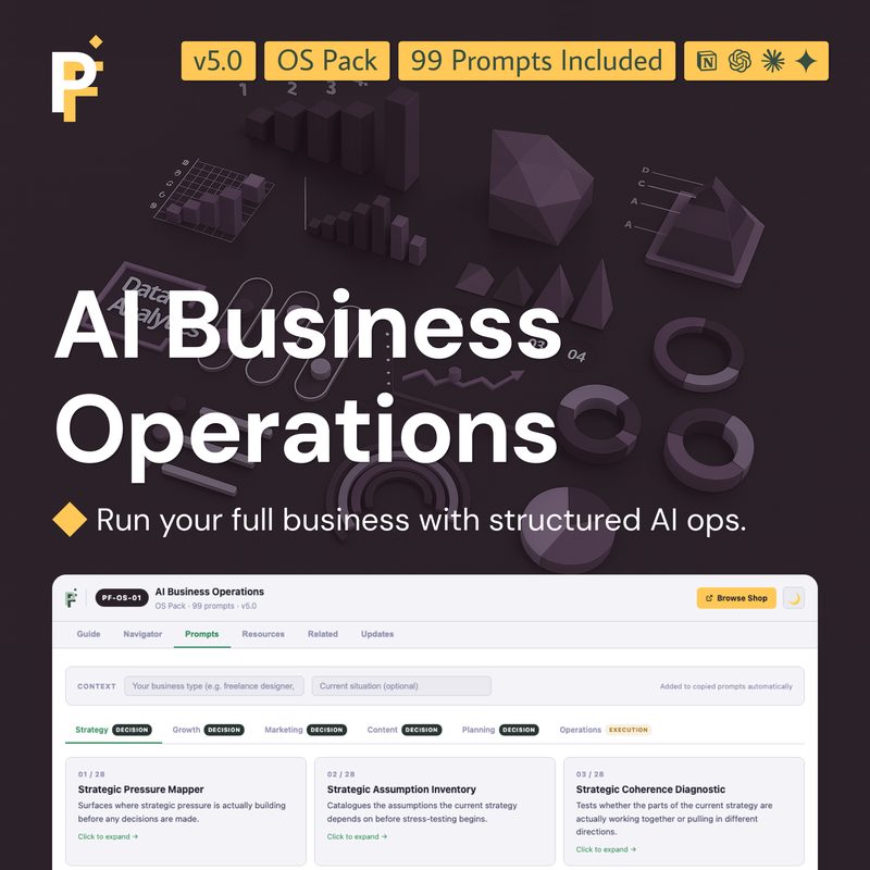 Business Operating Prompts for Strategic and Operational Control