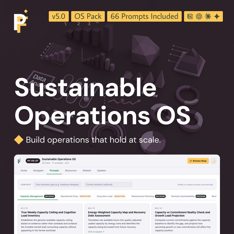 Sustainable Operations Prompts for Long-Term Operational Stability