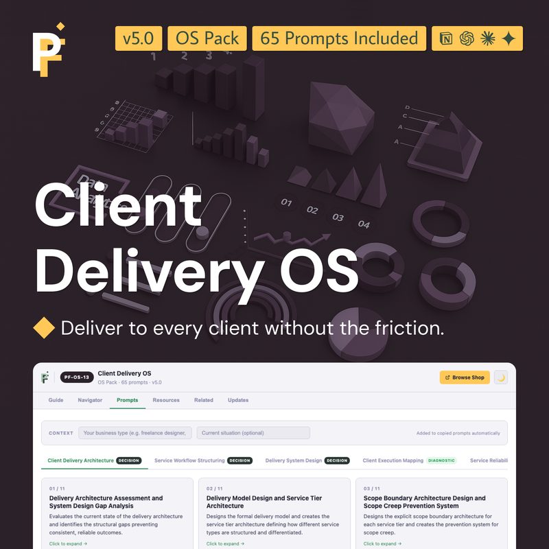 Client Operations Prompts for Reliable Service Execution and Governance
