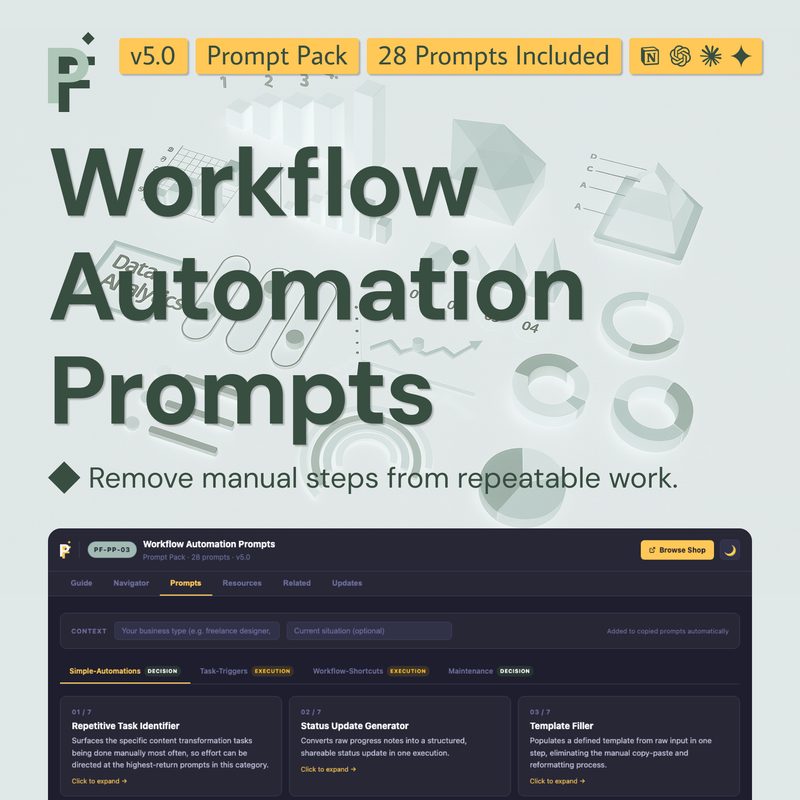 Workflow Automation Prompts for Streamlined Business Processes