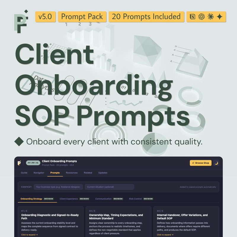 Client Onboarding Prompts for Structured Service Business Workflows