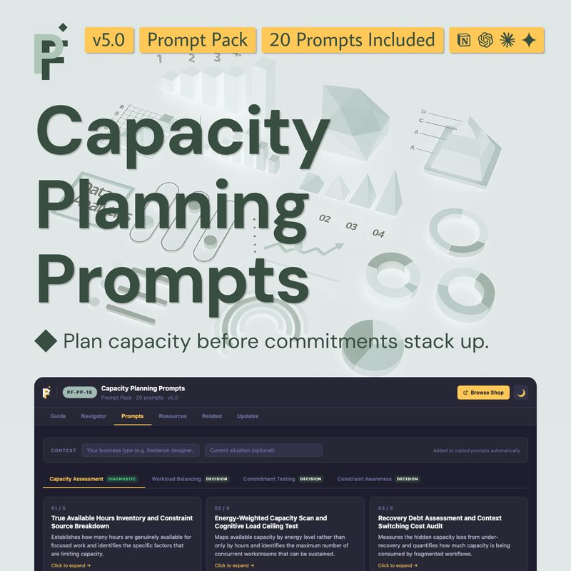 Capacity Planning Prompts for Sustainable Workloads and Clear Commitments