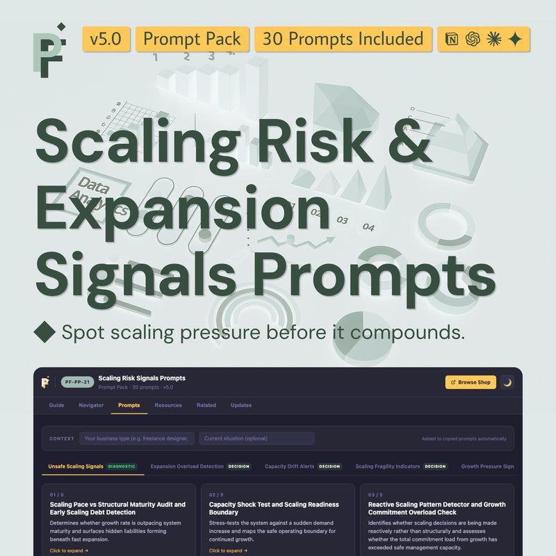 Scaling Risk Prompts for Early Warning and Controlled Business Expansion