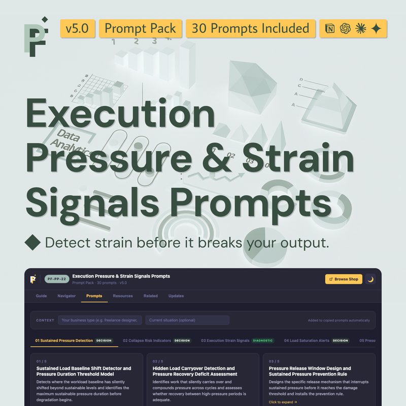 Execution Pressure Prompts for Detecting Operational Overload