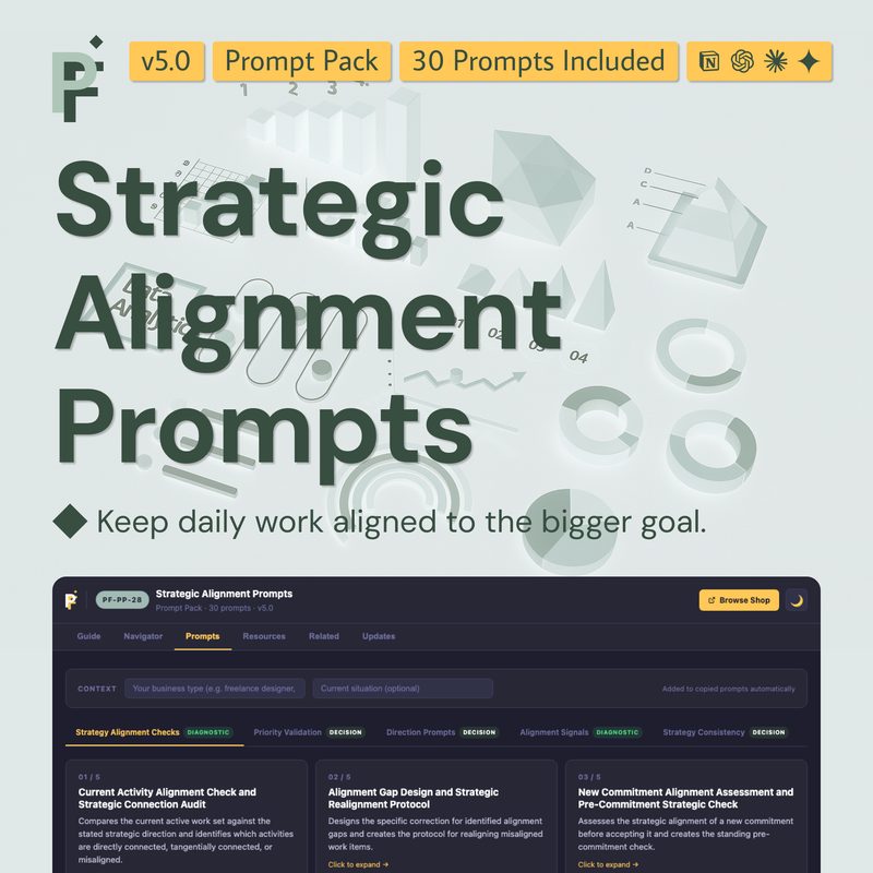 Strategic Alignment Prompts for Direction Clarity and Priority Validation