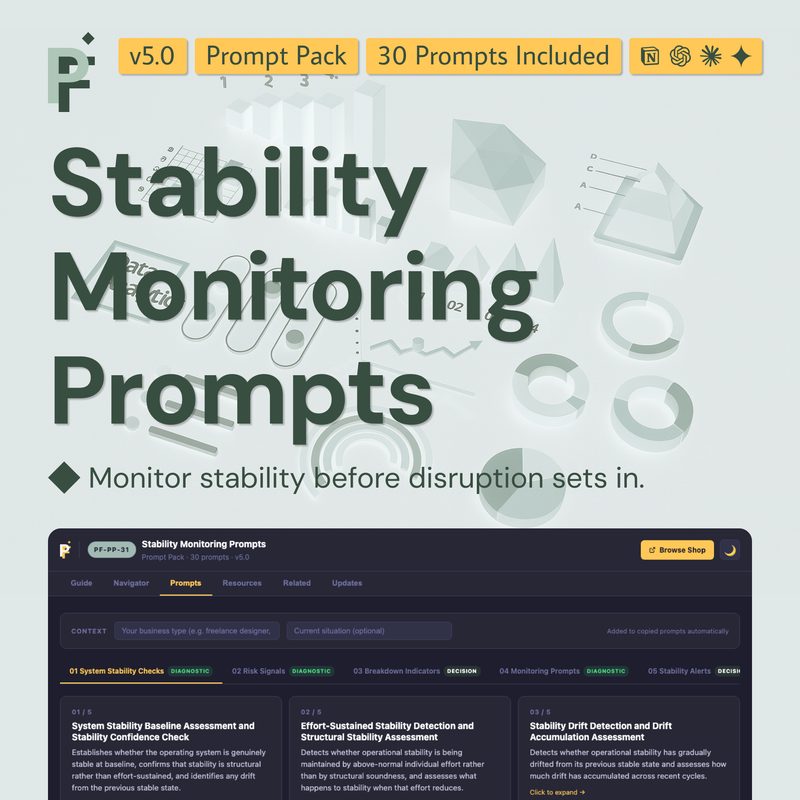 Stability Monitoring Prompts for Catching Operational Problems Early