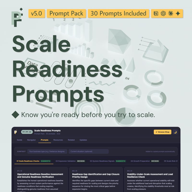 Scale Readiness Prompts for Assessing Growth Stability Before Expansion