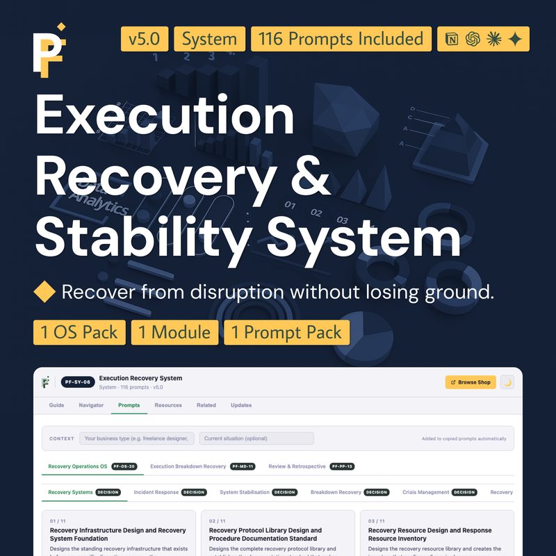 Business Recovery Prompts for Operational Control and Resilience