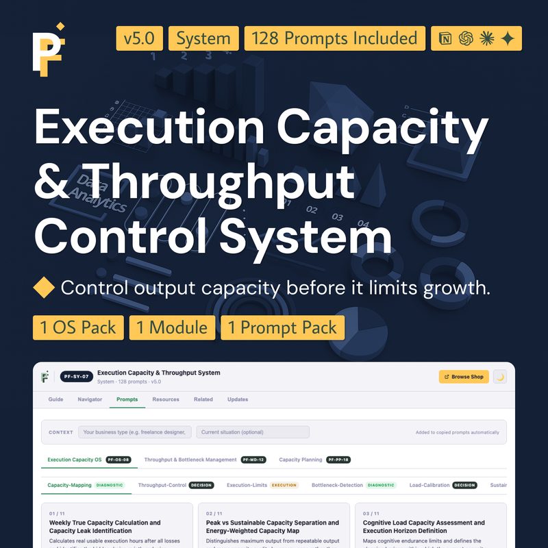 Capacity and Throughput Prompts for Output Stability and Flow Control