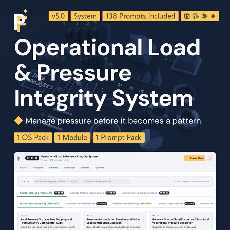 Load Management Prompts for Capacity Control and Pressure Governance