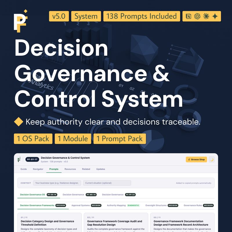 Accountability Control Prompts for Decision Authority and Oversight