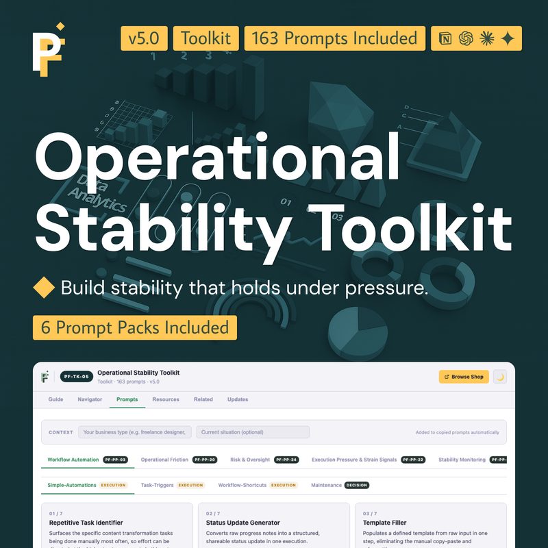 Business Stability Prompts for Friction Reduction and Risk Detection